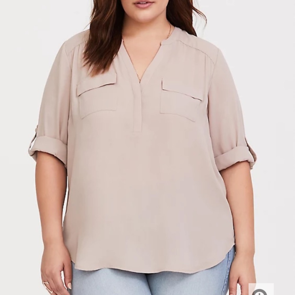 Torrid mauve color georgette harper